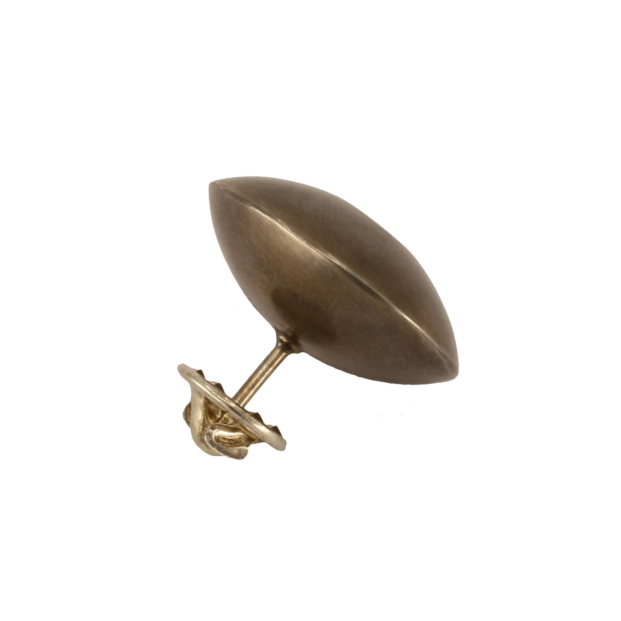 H.n8 Pin in Oxidised Silver with Cubic Zirconia
